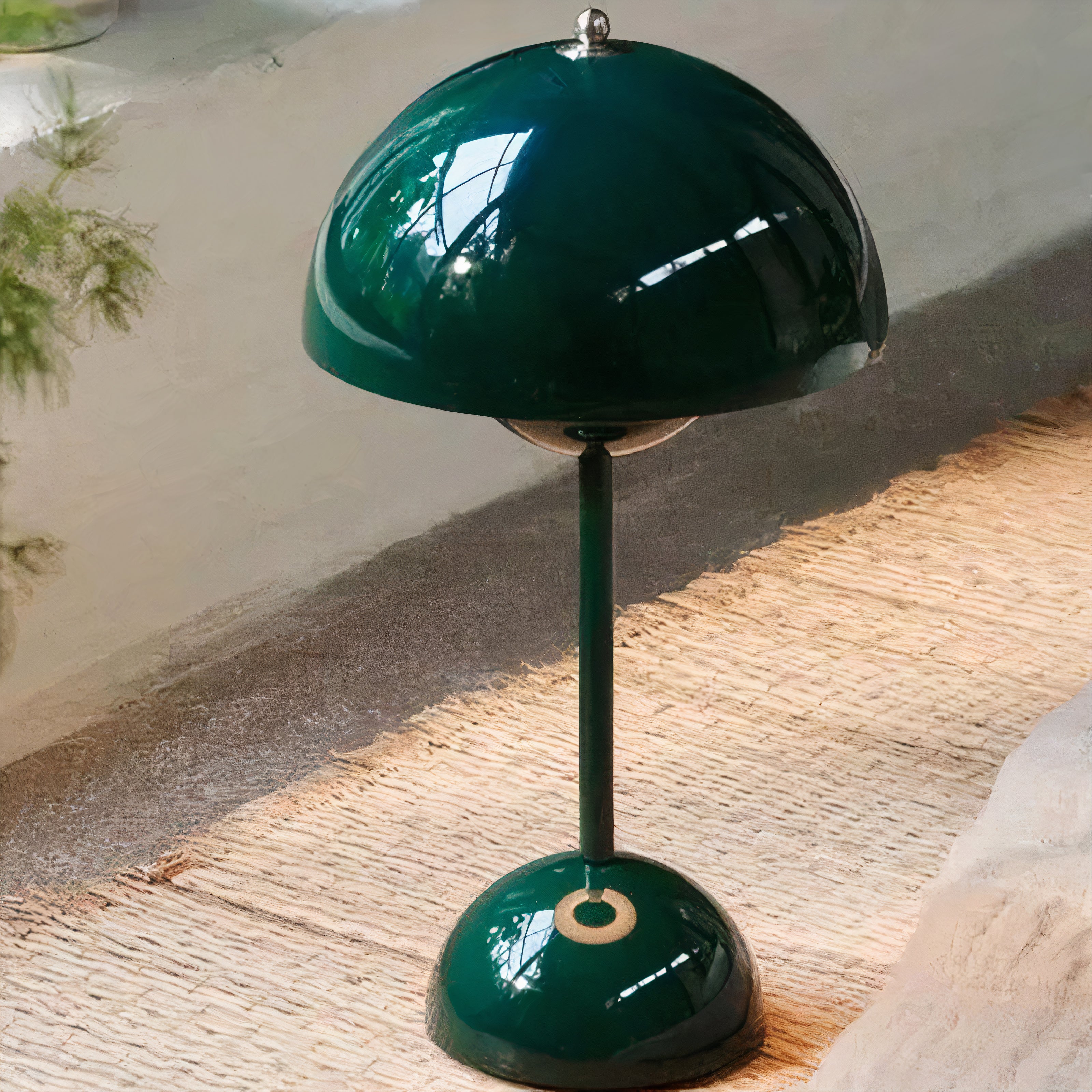 Skandinavische LED Tischlampe Metall – Dimmbar & Kabellos, Modernes Design