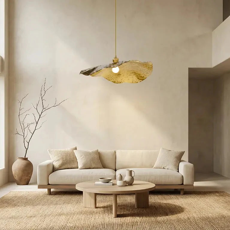 Hängelampe Rund Gold, Pendelleuchte Kugel E27 30/40/50 cm
