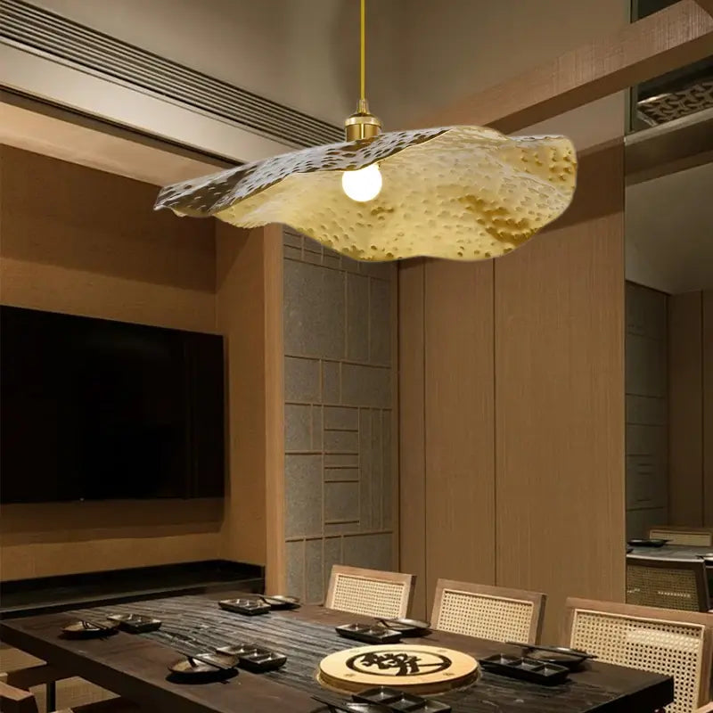 Hängelampe Rund Gold, Pendelleuchte Kugel E27 30/40/50 cm