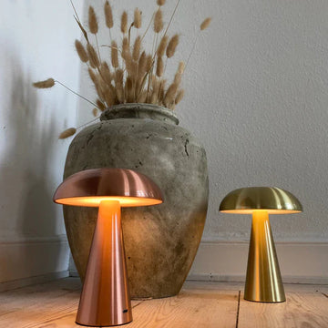Kabellose LED Tischlampe dimmbar, Tischleuchte Touch 3 Lichtmodi