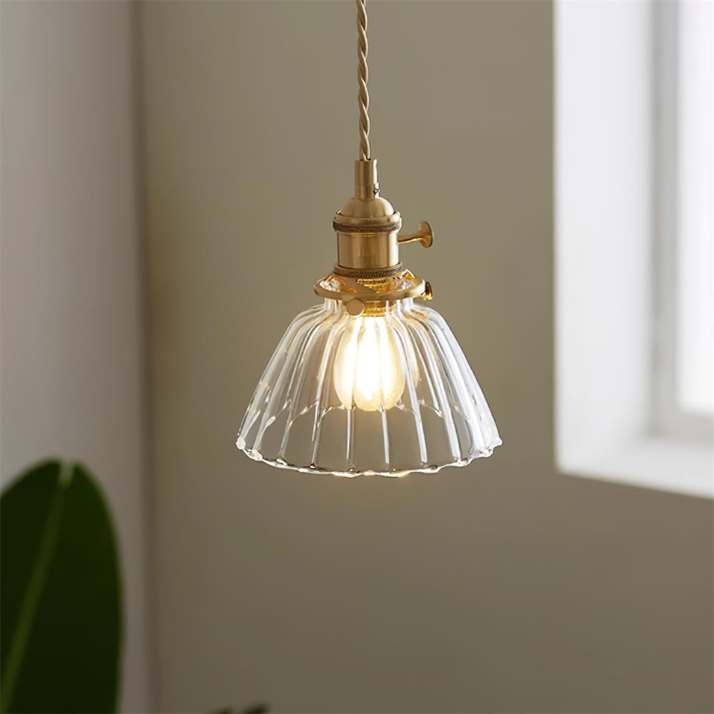 Glas Pendelleuchte, Vintage Design Dimmbar E27