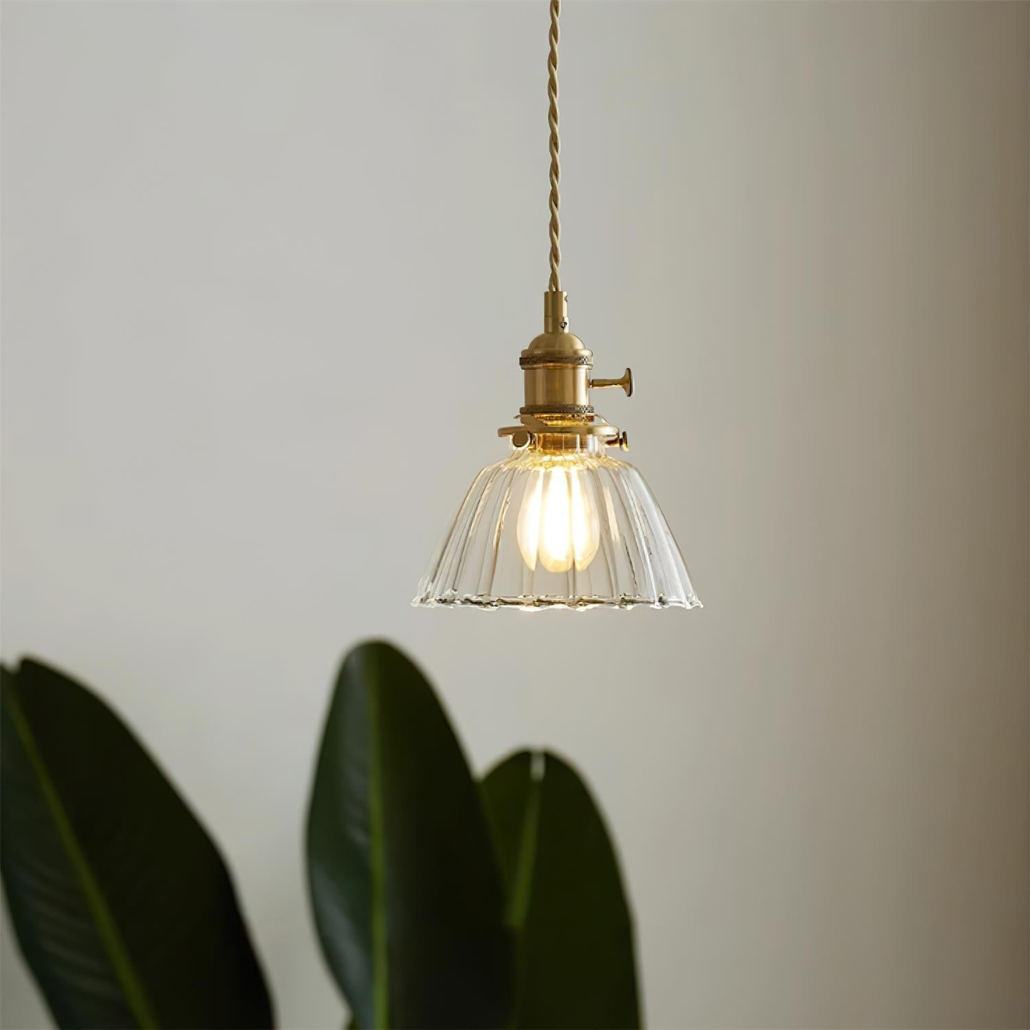 Glas Pendelleuchte, Vintage Design Dimmbar E27