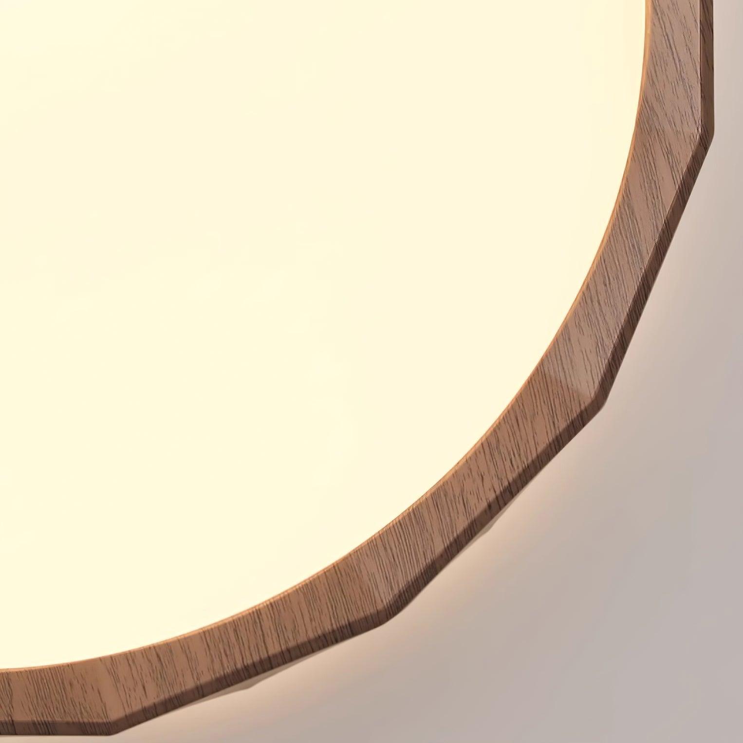 Wabi-Sabi Deckenleuchte Walnuss, Metall Acryl, LED Warmweiß 3000K