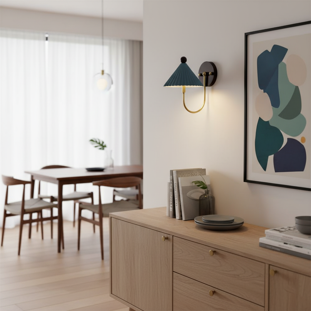 Keramik Wandlampe, Handgefertigtes Vintage Design Dimmbar