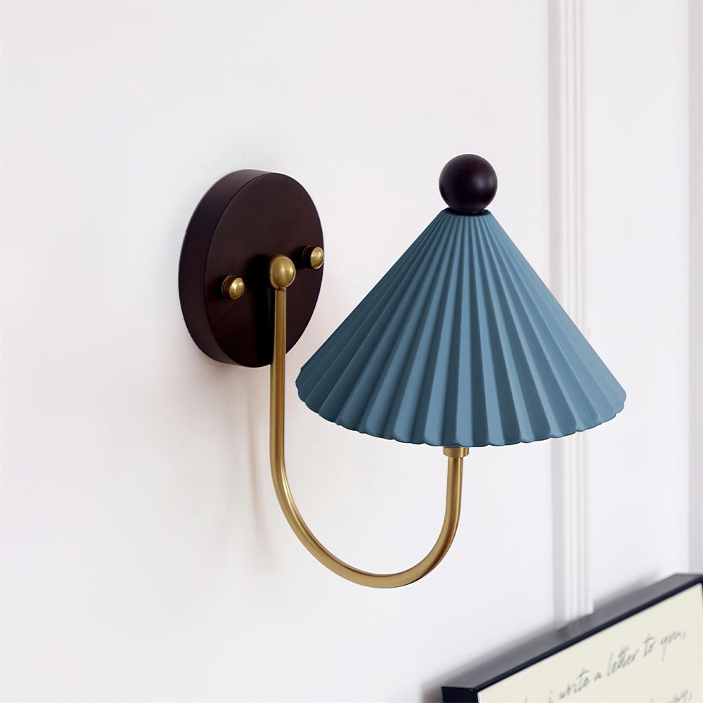 Keramik Wandlampe, Handgefertigtes Vintage Design Dimmbar