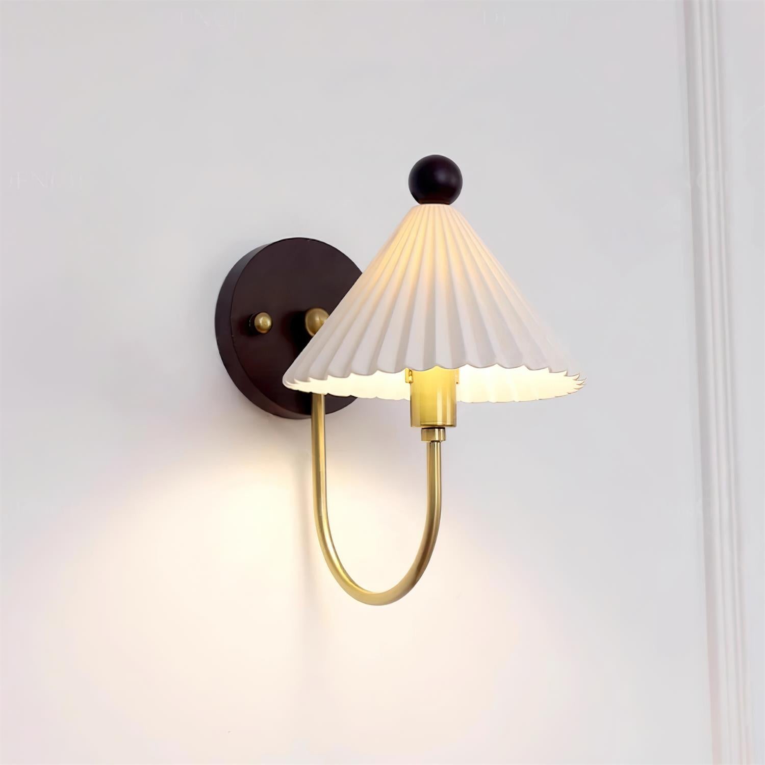 Keramik Wandlampe, Handgefertigtes Vintage Design Dimmbar
