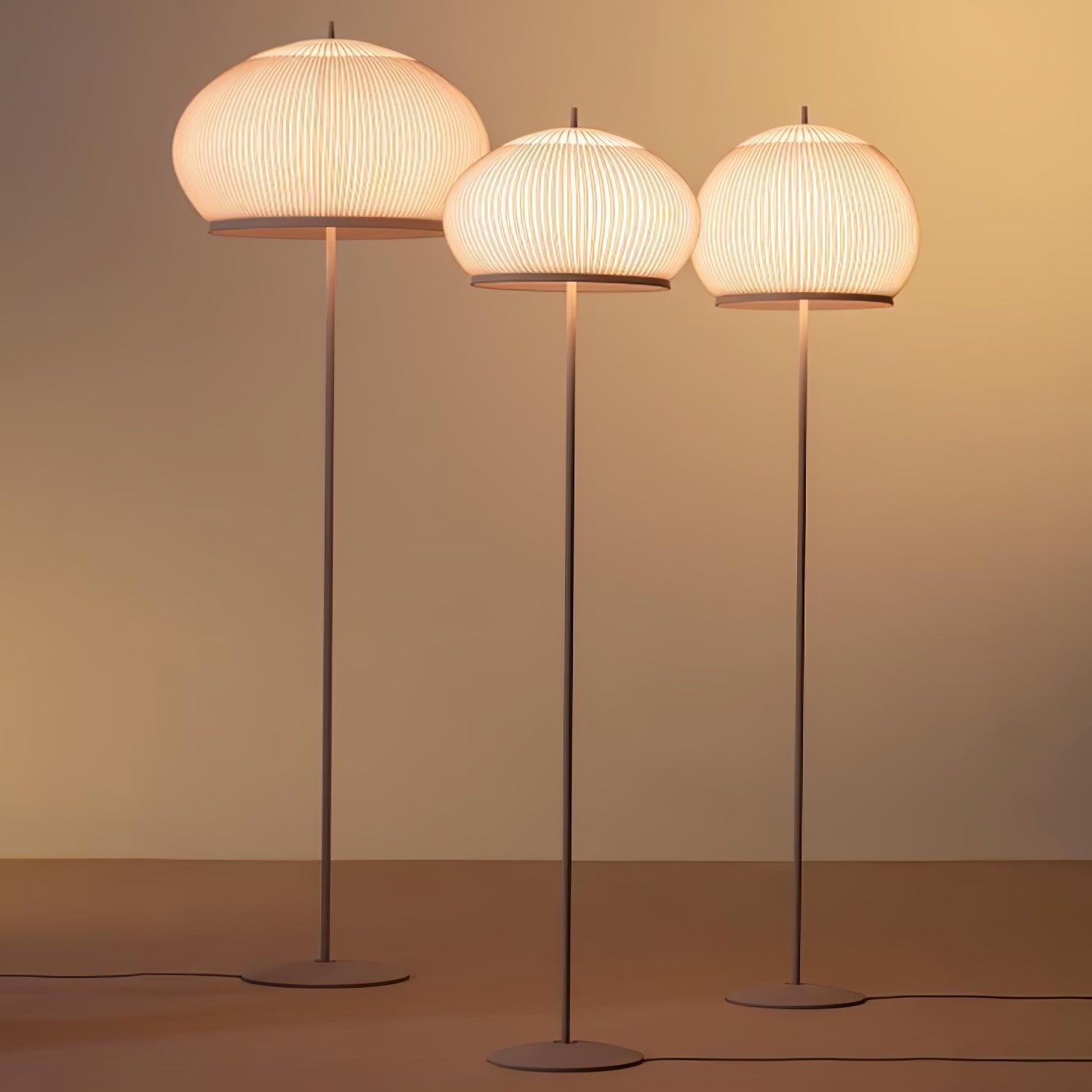 Große Stehlampe Stoffschirm, Moderne Stehleuchte