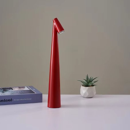 Kabellose LED Tischlampe mit Akku, Dimmbar, Holz Design, USB-C