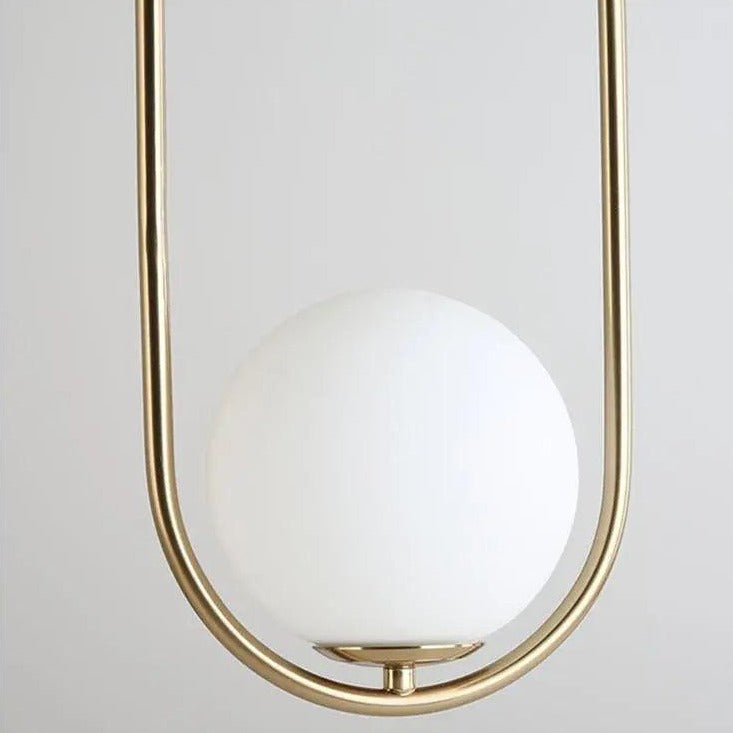 Pendelleuchte Glas Gold, Modernes skandinavisches Design, E14
