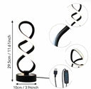 LED Tischlampe modern, Spiral Design, 3 Lichtfarben, USB