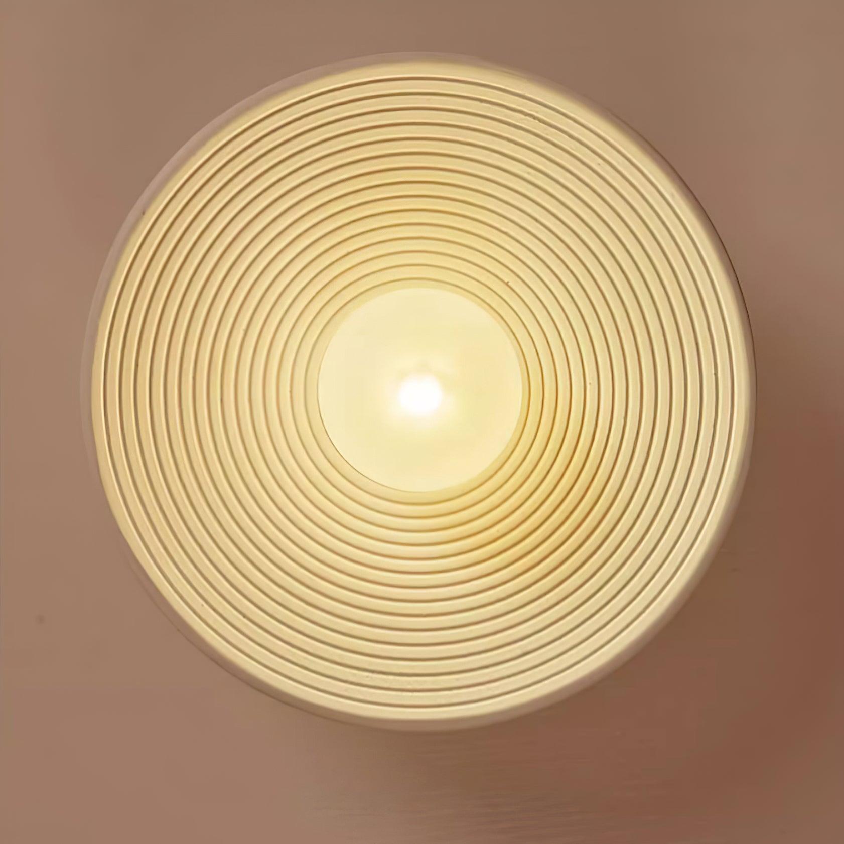 Deckenleuchte Rund Glas 27 cm, LED Flach Dimmbar für Wand & Decke