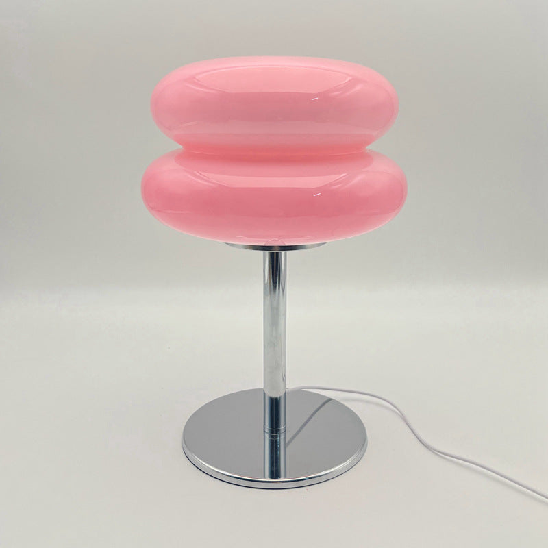 Retro Tischlampe Glas, Wolkenform, Modernes Design, G9