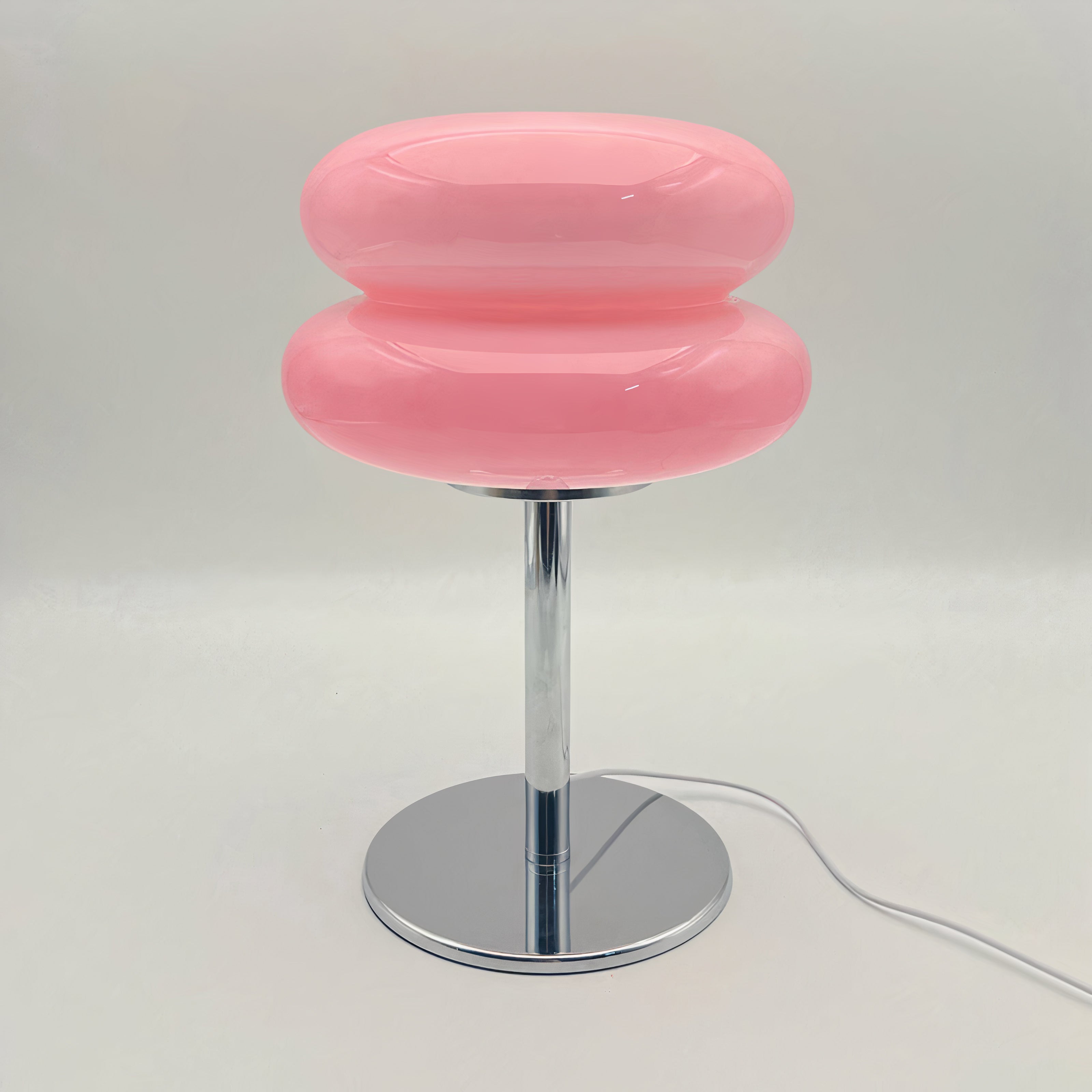 Retro Tischlampe Glas, Wolkenform, Modernes Design, G9
