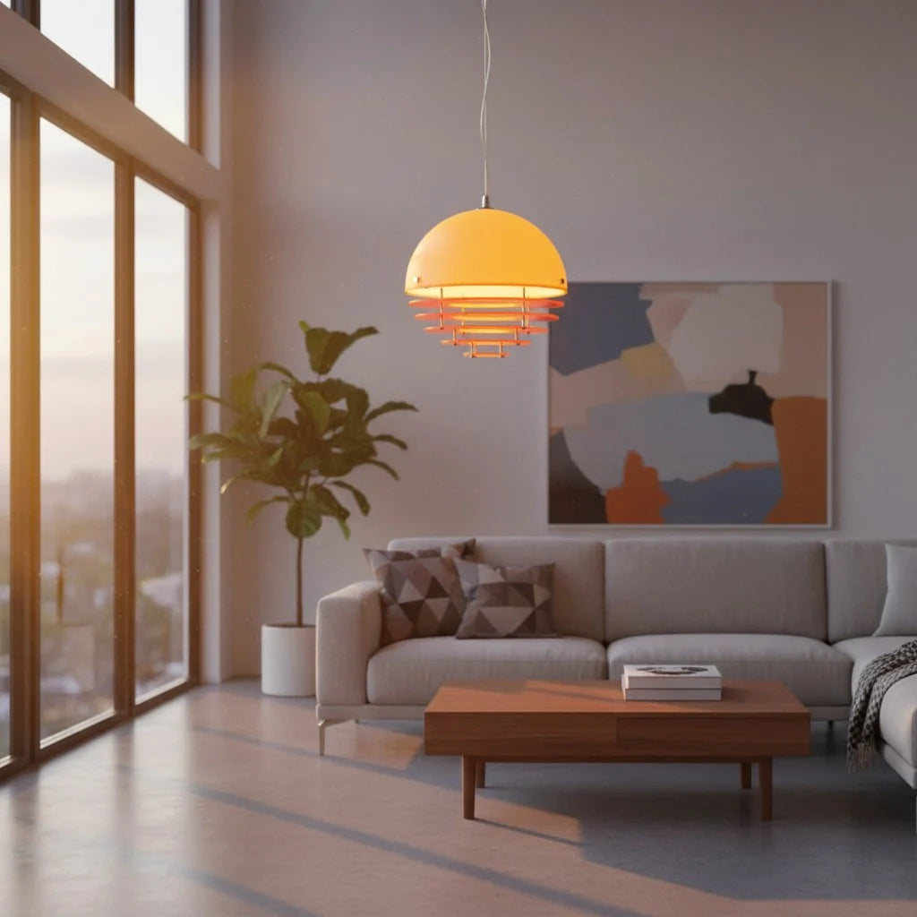 Keramik Wandleuchte Blume, LED Wandlampe rund modern
