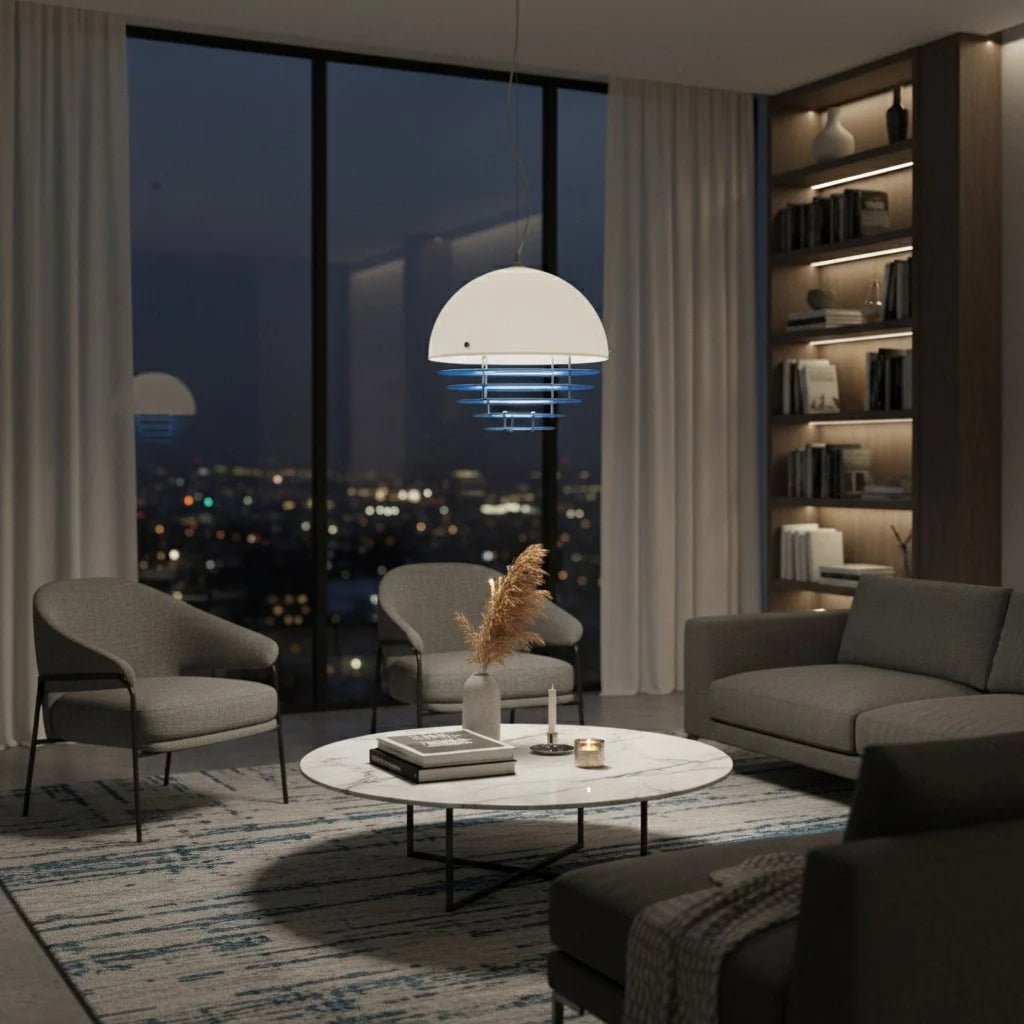 Keramik Wandleuchte Blume, LED Wandlampe rund modern