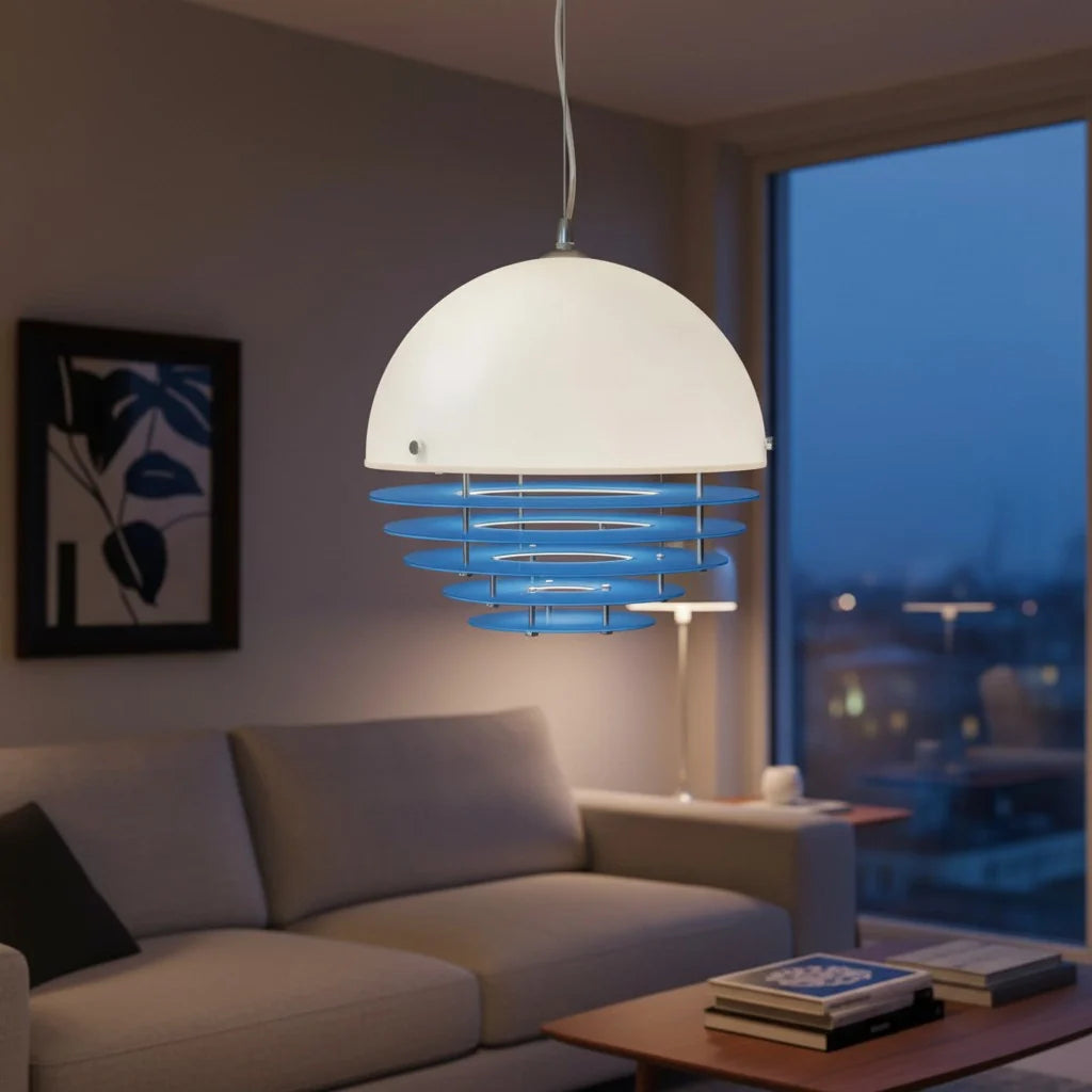 Keramik Wandleuchte Blume, LED Wandlampe rund modern