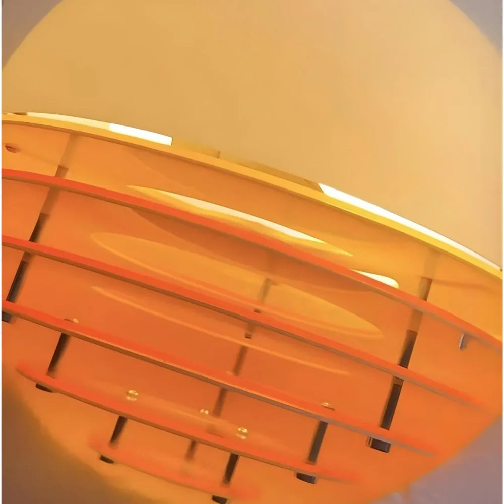 Keramik Wandleuchte Blume, LED Wandlampe rund modern