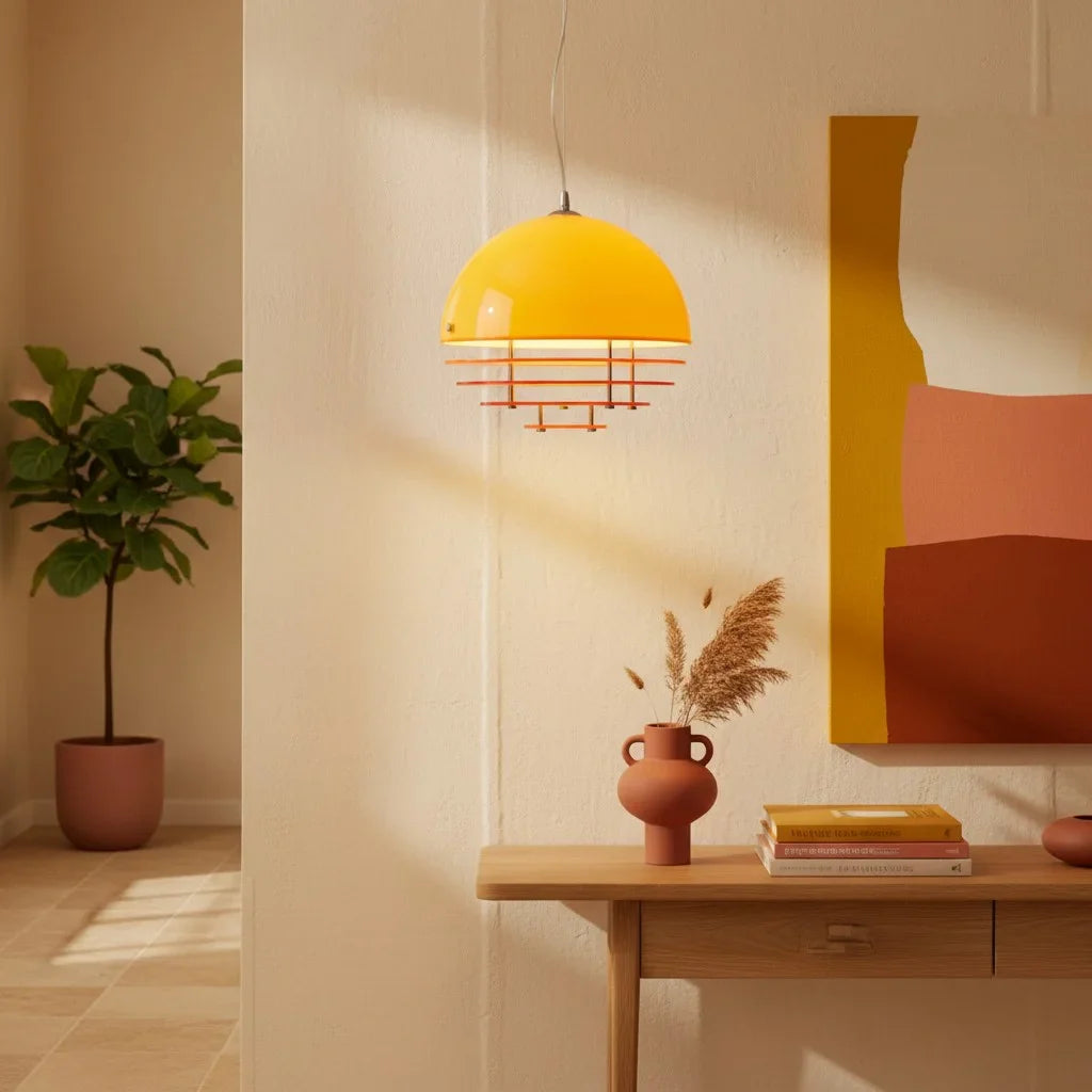 Keramik Wandleuchte Blume, LED Wandlampe rund modern