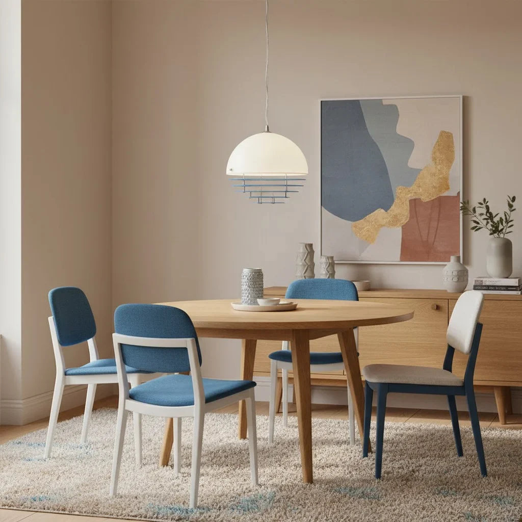 Keramik Wandleuchte Blume, LED Wandlampe rund modern