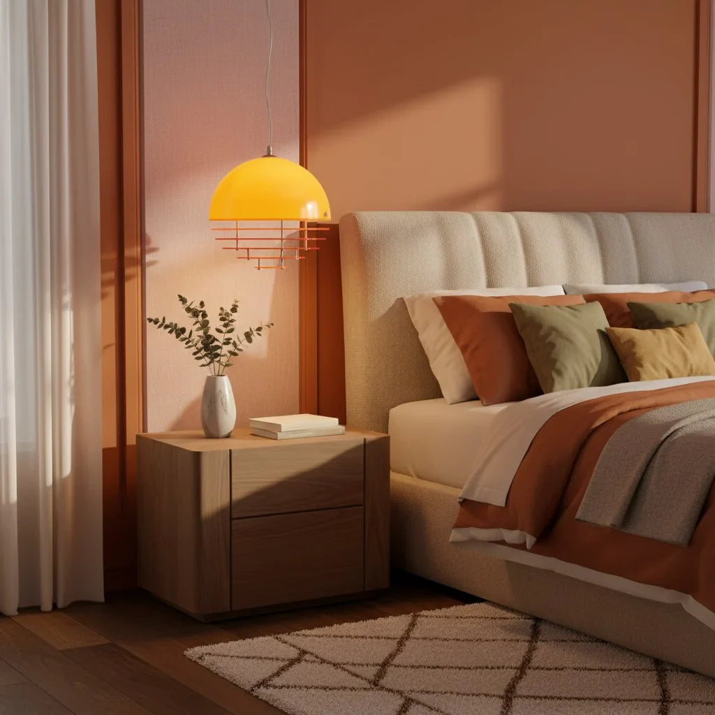 Keramik Wandleuchte Blume, LED Wandlampe rund modern