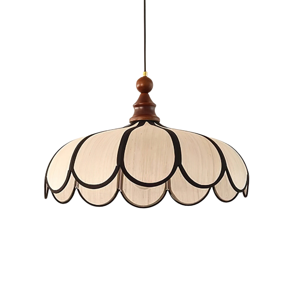 Rattan Pendelleuchte, Geflochtene Hängeleuchte Natur Holz