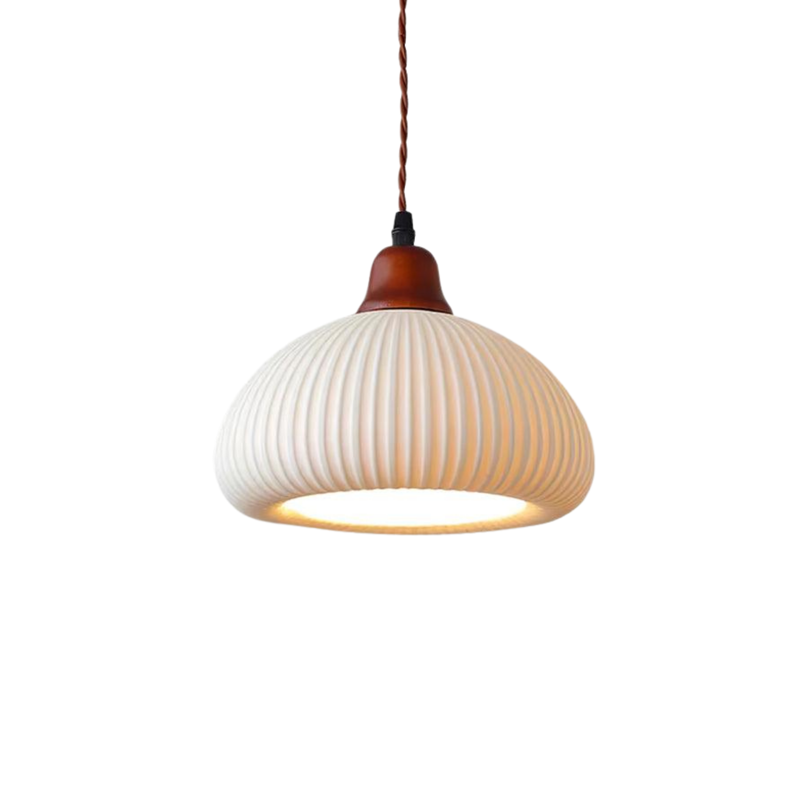 Keramik Pendelleuchte, Handgefertigtes Design Dimmbar E27