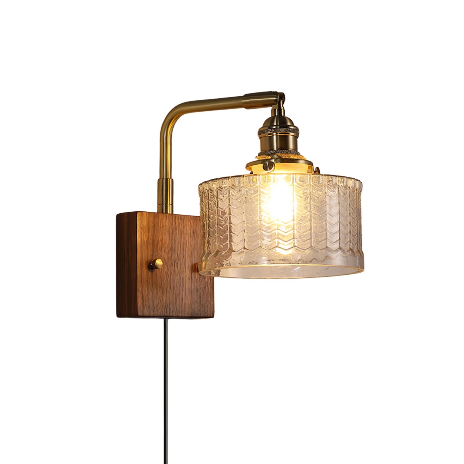 Plug In Wandleuchte, Vintage Design Dimmbar mit Stecker