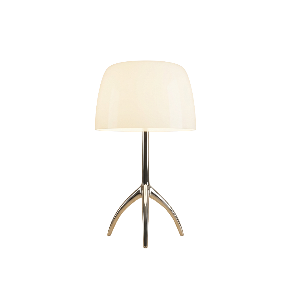 Dreibein Tischlampe Glas, Italienisches Design Skandinavischer Stil