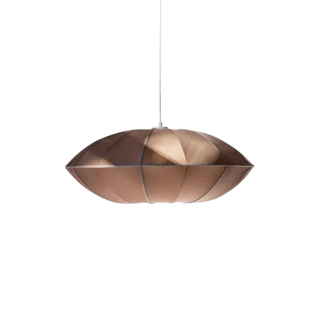 Seiden Pendelleuchte Rund, Modernes Design E27