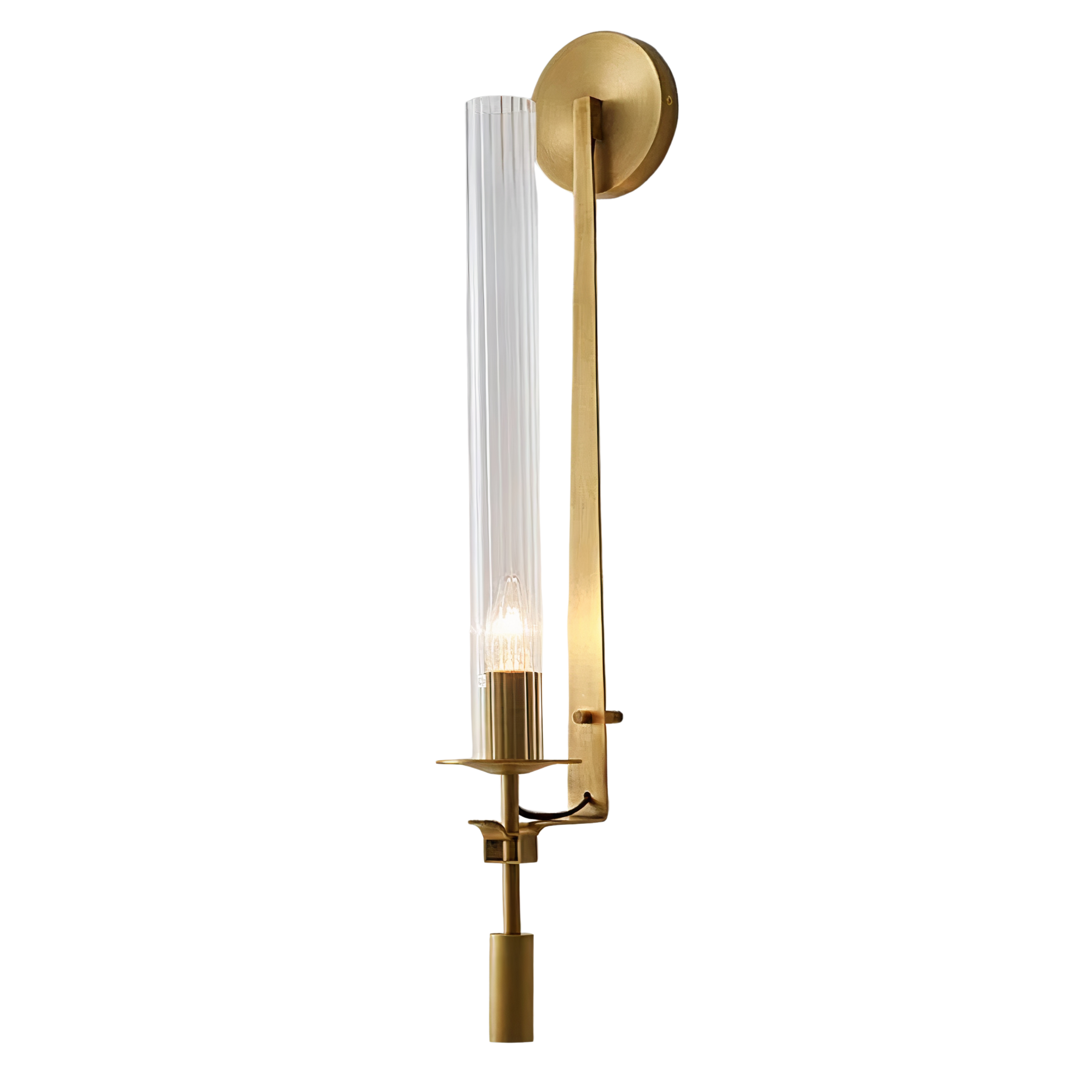 LED Wandleuchte Metall Glas, Moderne Wandlampe