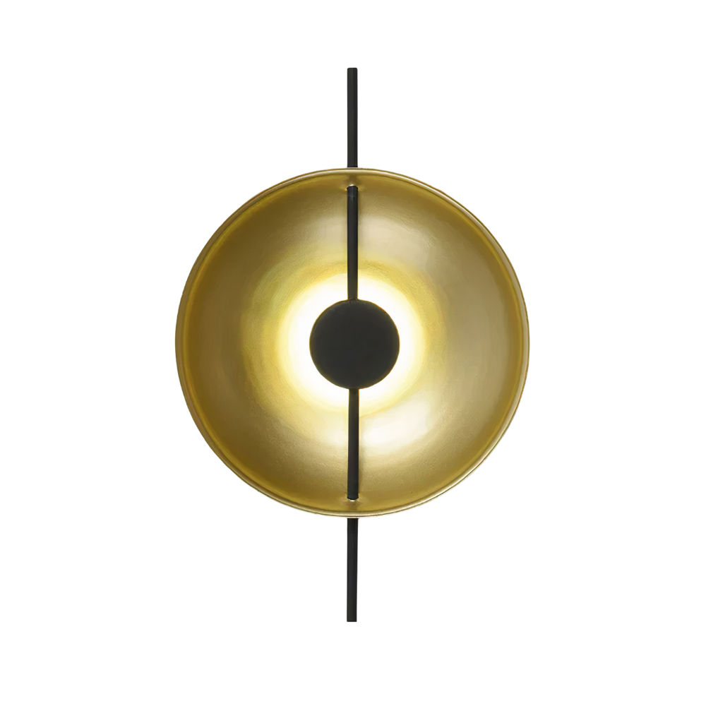 LED Wandleuchte minimalistisch, Wandlampe schwarz weiß gold dimmbar