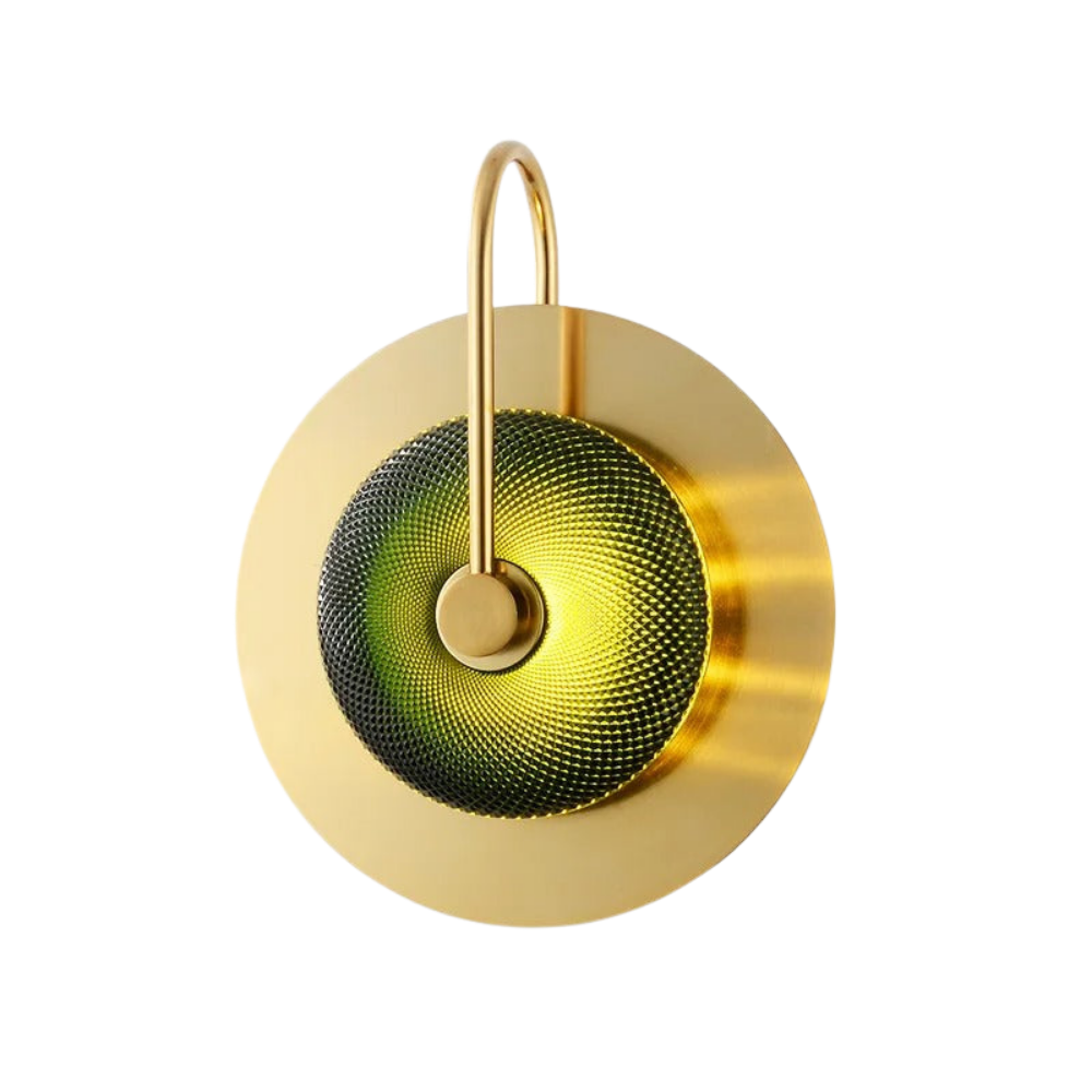 Messing Wandleuchte Glas, Wandlampe 2- oder 3-flammig