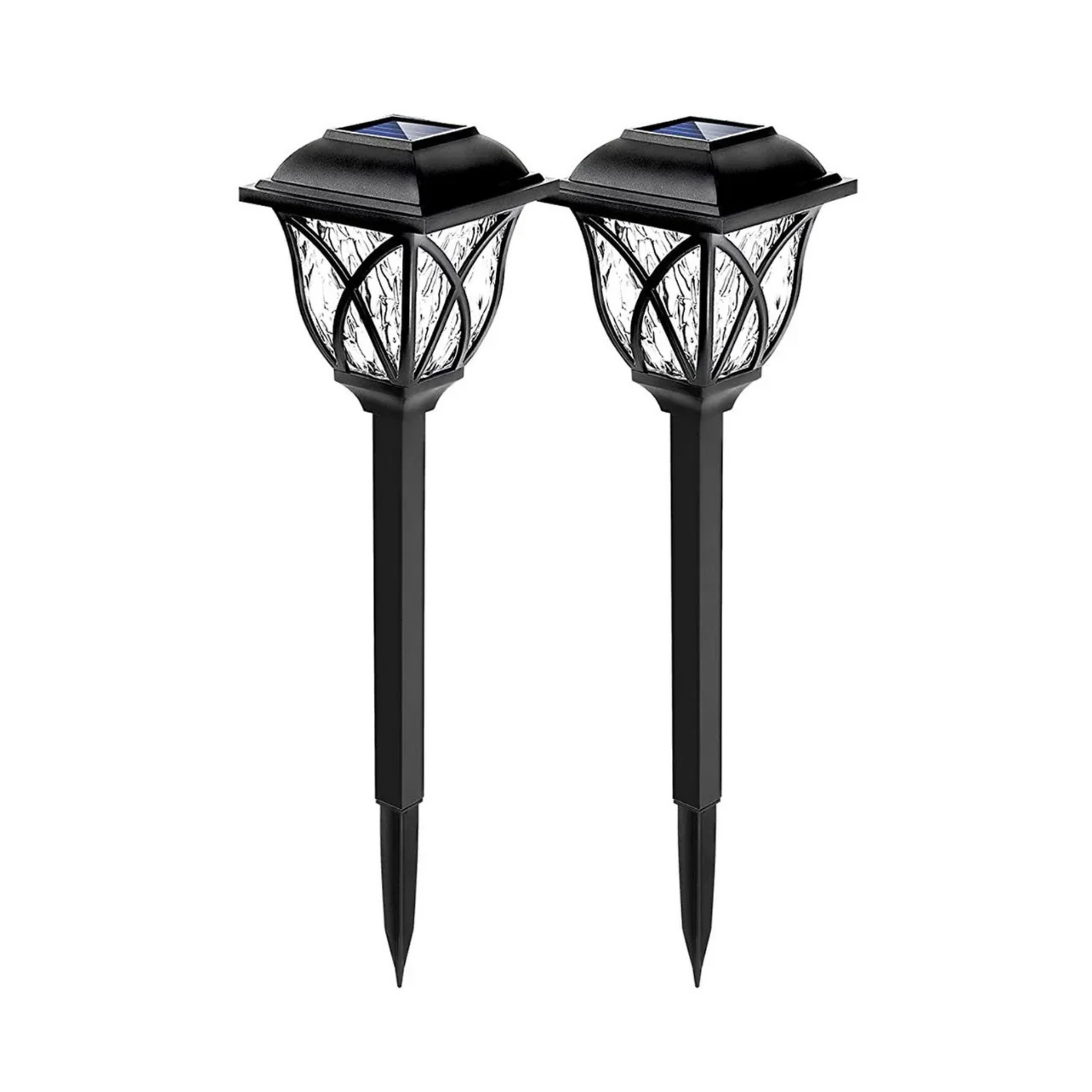 LED Solarleuchten Garten Weg, Außenleuchten Edelstahl IP67 Set Terrasse