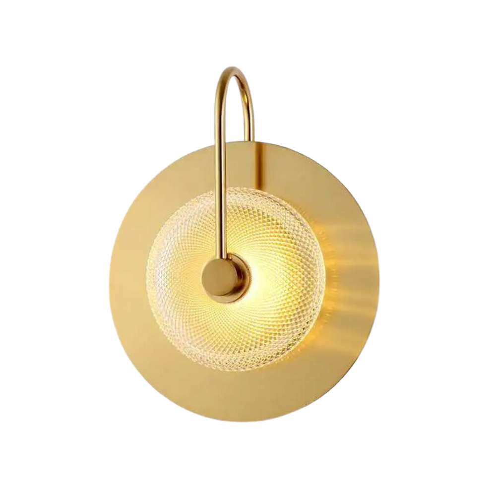 Messing Wandleuchte Glas, Wandlampe 2- oder 3-flammig
