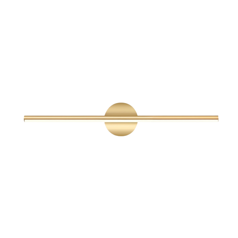 LED Bad Wandleuchte Schwarz Gold, Moderne Wandlampe 40/60/80 cm