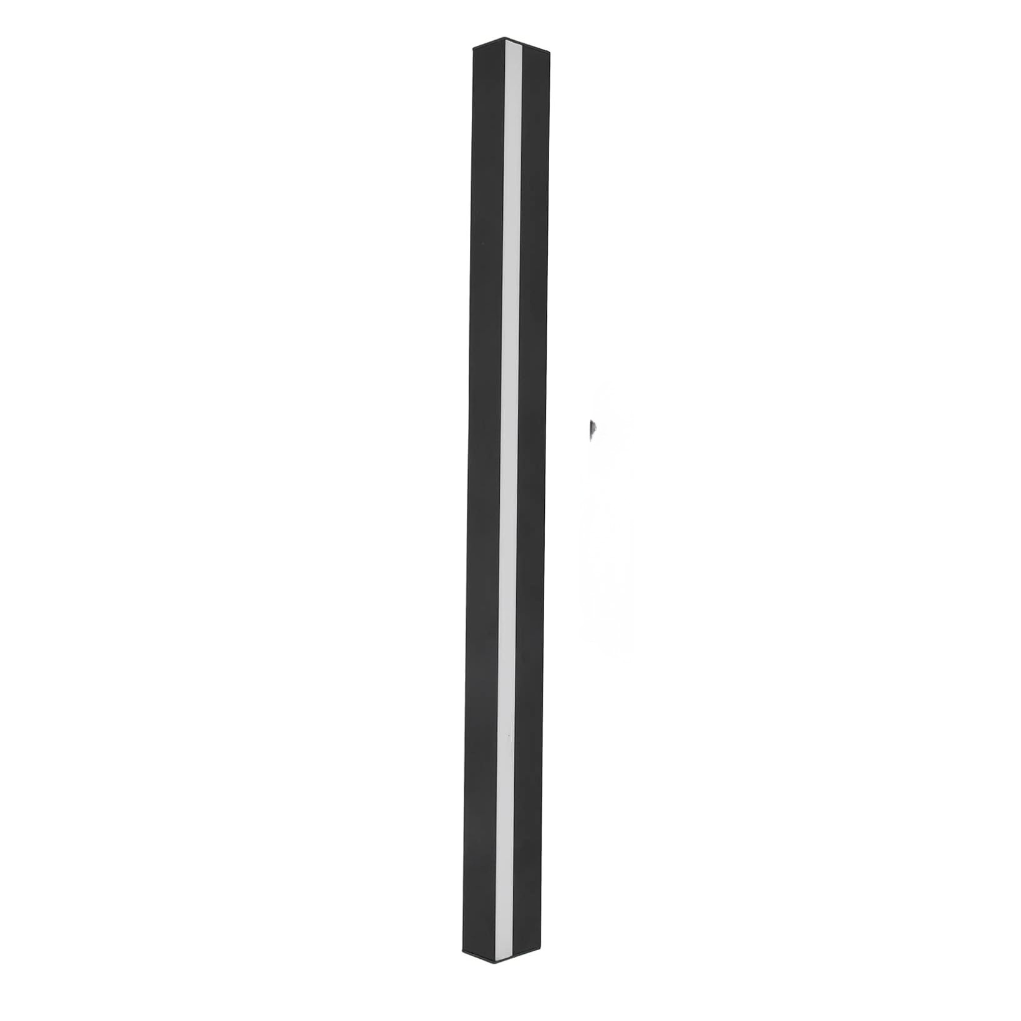 LED Außenwandleuchte Linear Schwarz IP65, Lange Wandlampe 120–200 cm Dimmbar
