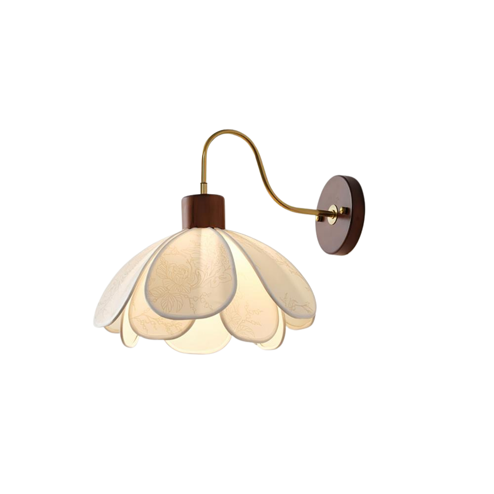 Baumwoll Pendelleuchte Gestreift, Walnuss Design Dimmbar Höhenverstellbar