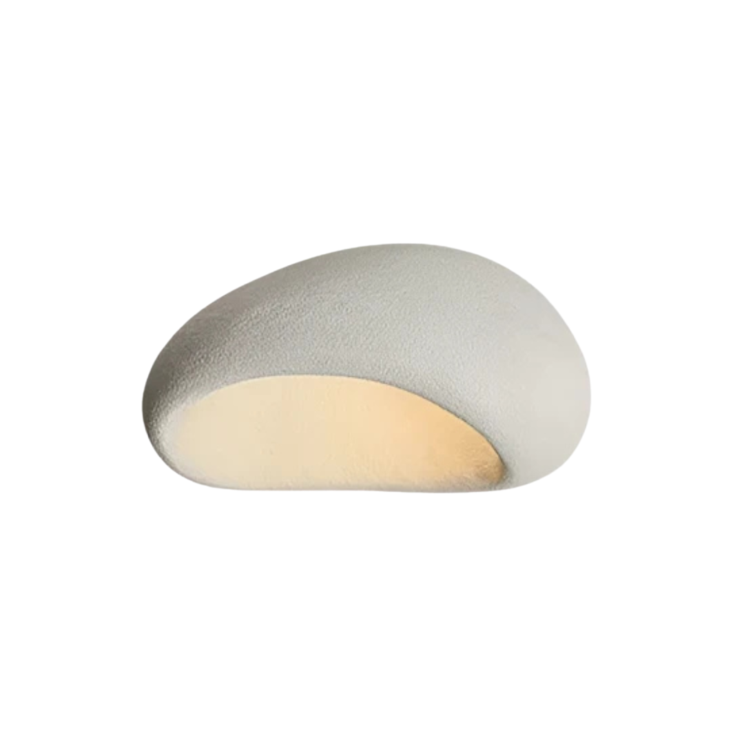 Deckenleuchte rund Japandi, Wabi-Sabi Design, Ø45/52 cm