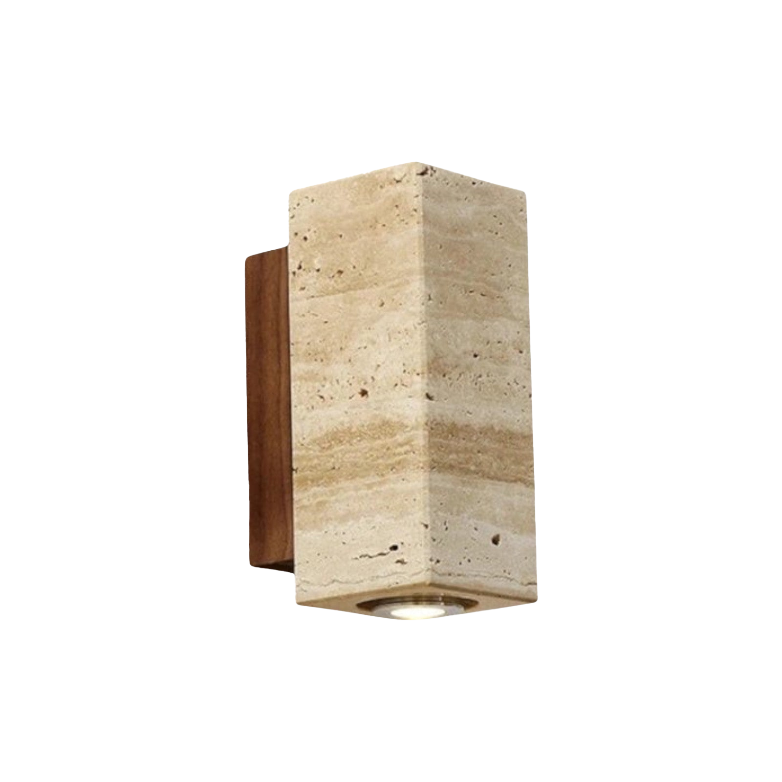 Travertin Wandleuchte, Moderne Wandlampe Naturstein