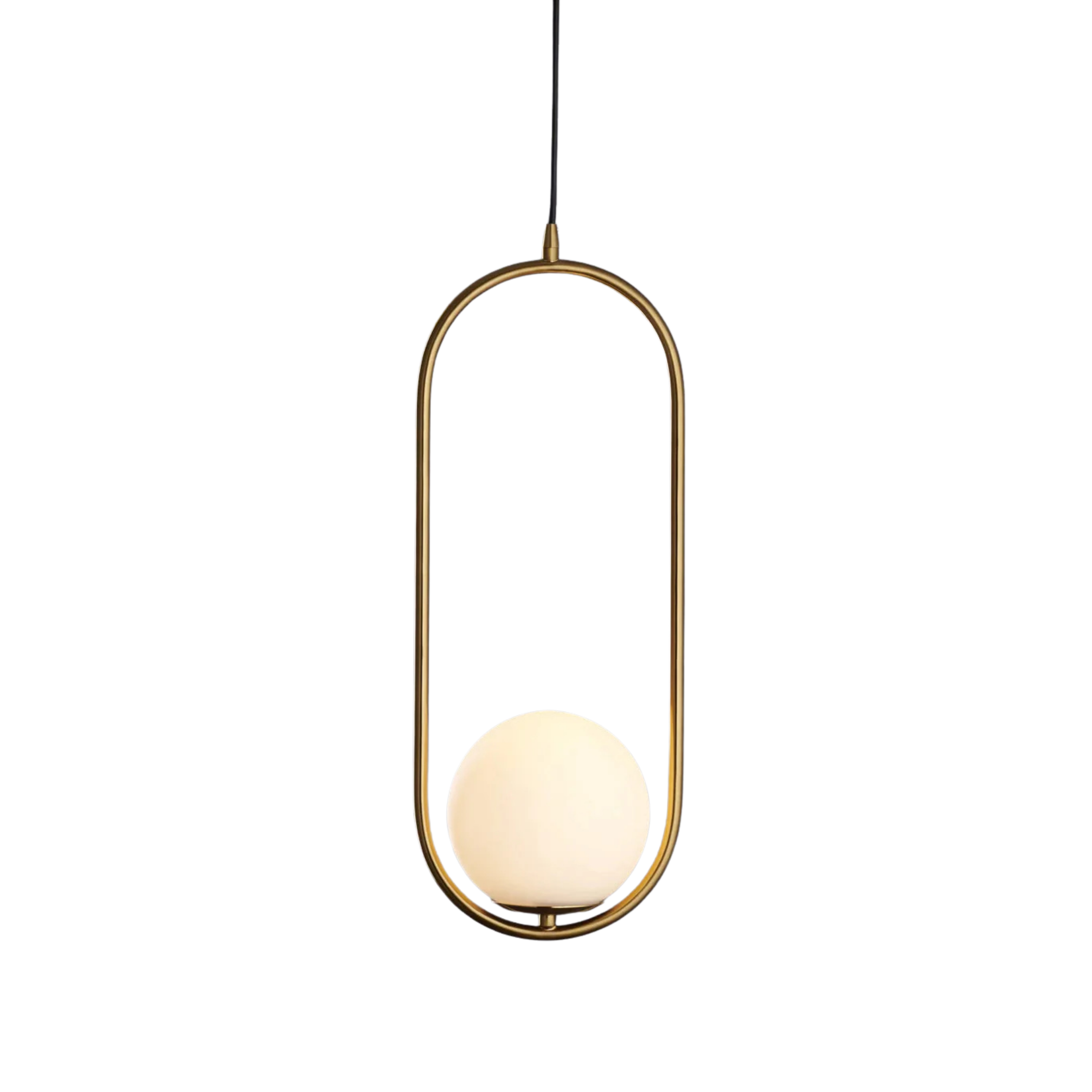 Pendelleuchte Glas Gold, Modernes skandinavisches Design, E14