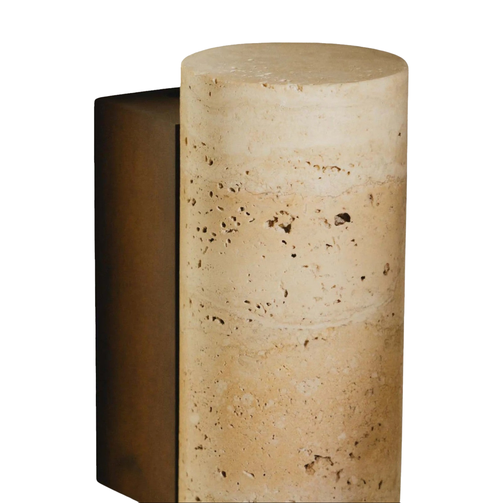 Travertin Wandleuchte, Moderne Wandlampe Naturstein