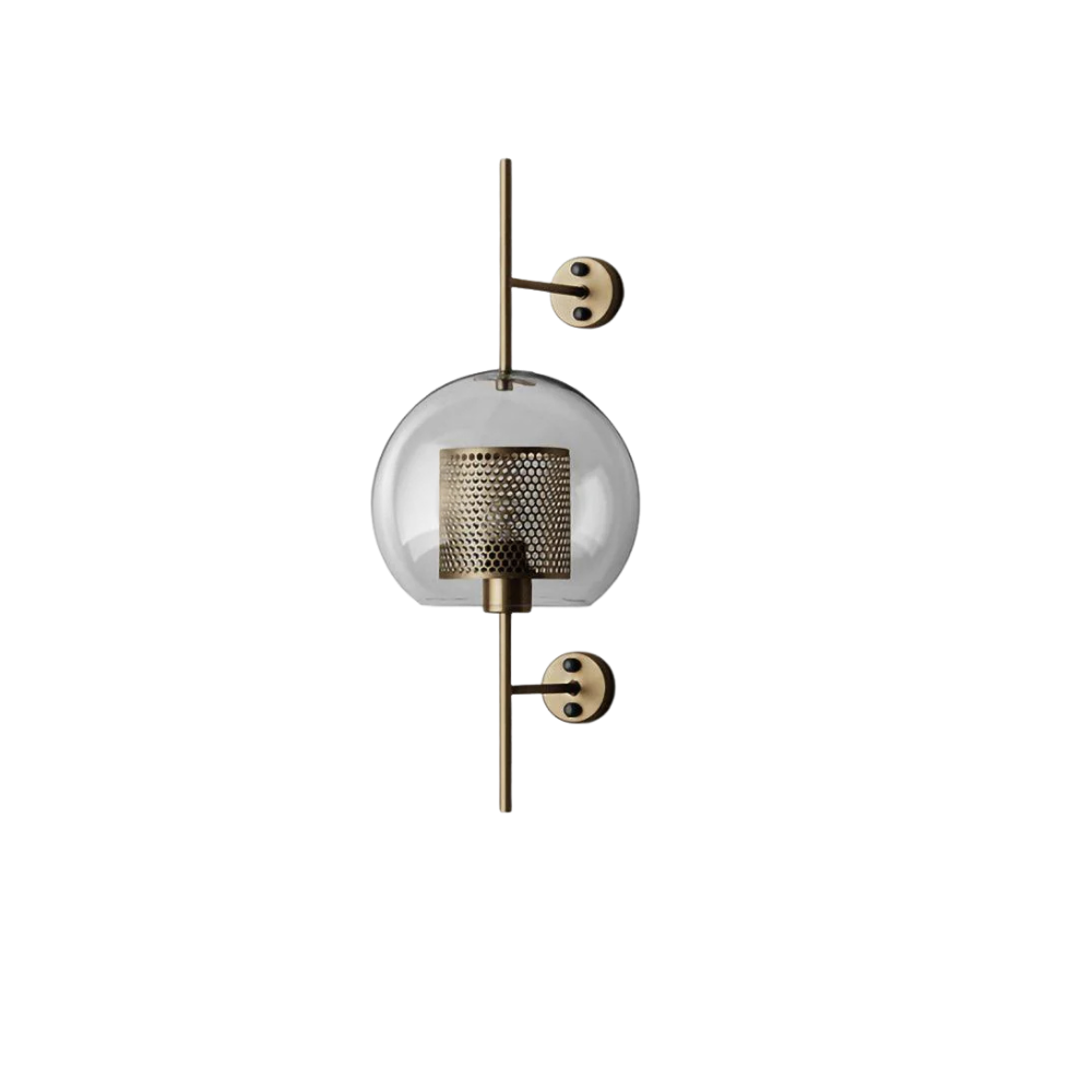 Moderne Wandlampe Metall Glas – Zylinder oder Kugel, nordisches Design
