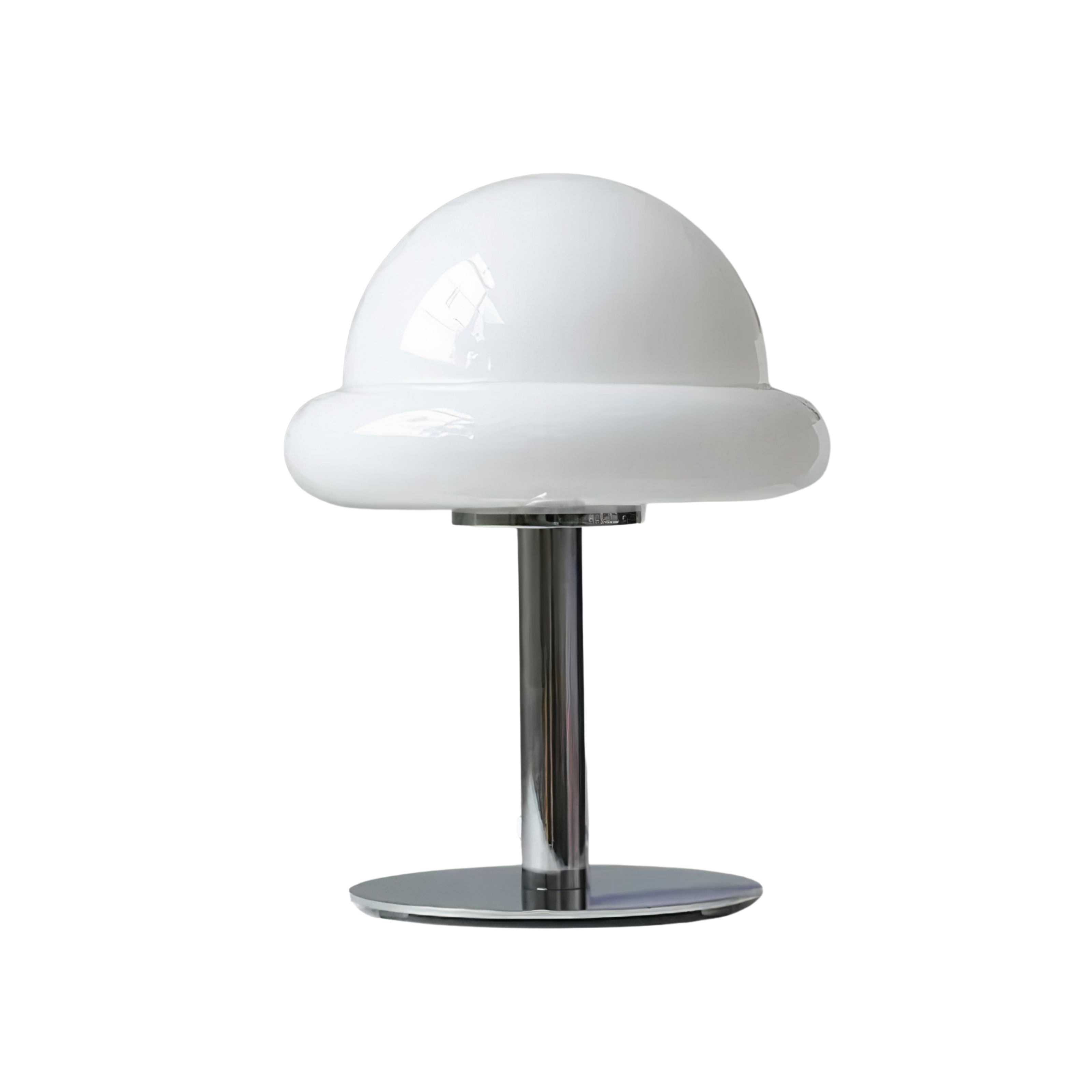 Pilz Tischlampe Glas, Bauhaus Mid-Century Design, LED E27