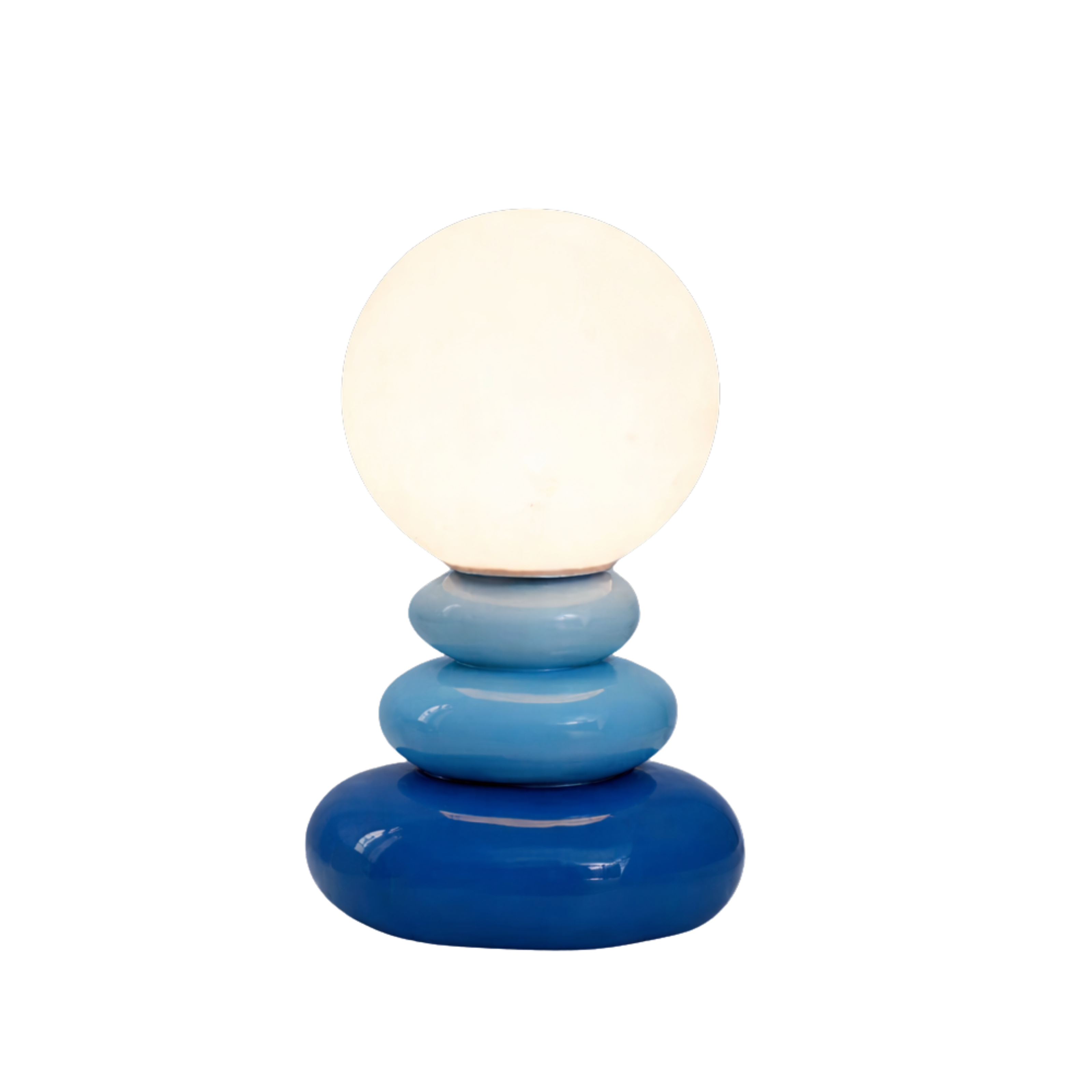 Bauhaus Tischlampe Glas Keramik – LED, Mid-Century Design