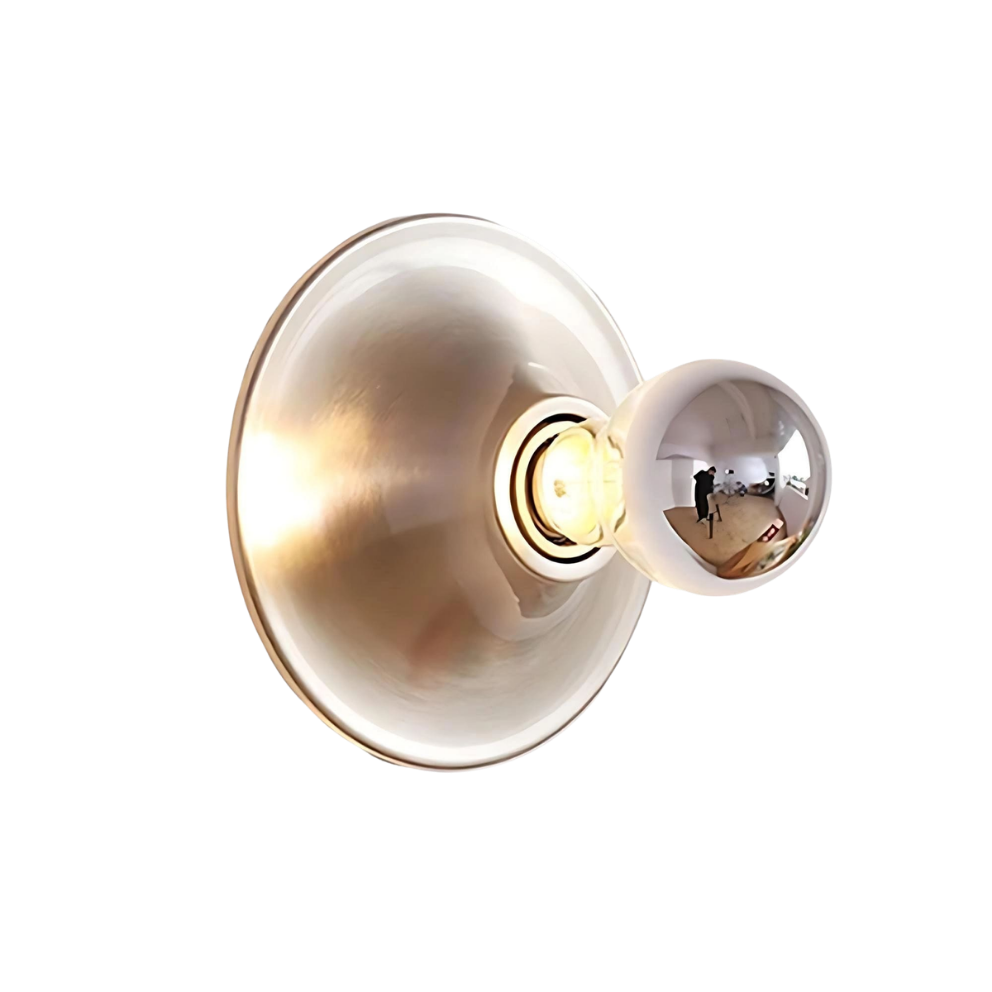 Nordische Retro, Wandlampe rund