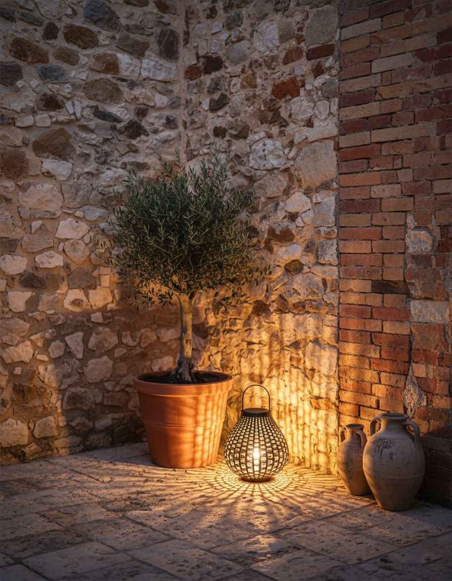 Rattan Gartenleuchte Edelstahl Schwarz, Tropfenform LED Kabellos