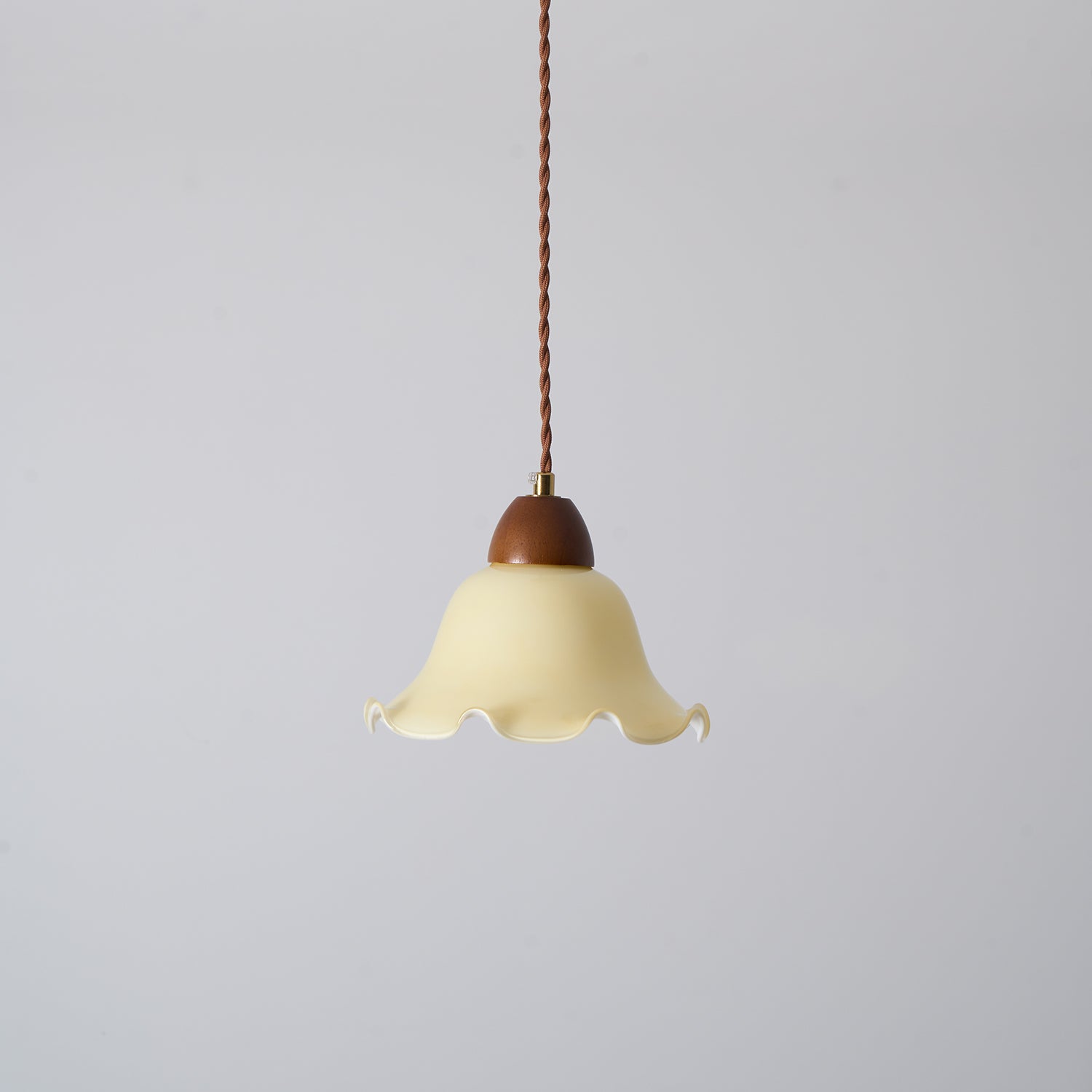 Pendelleuchte Glas Blume Ø30 cm, Vintage Design Dimmbar
