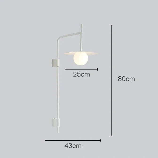 LED Wandleuchte verstellbar, Leselampe Wand schwarz grau weiß