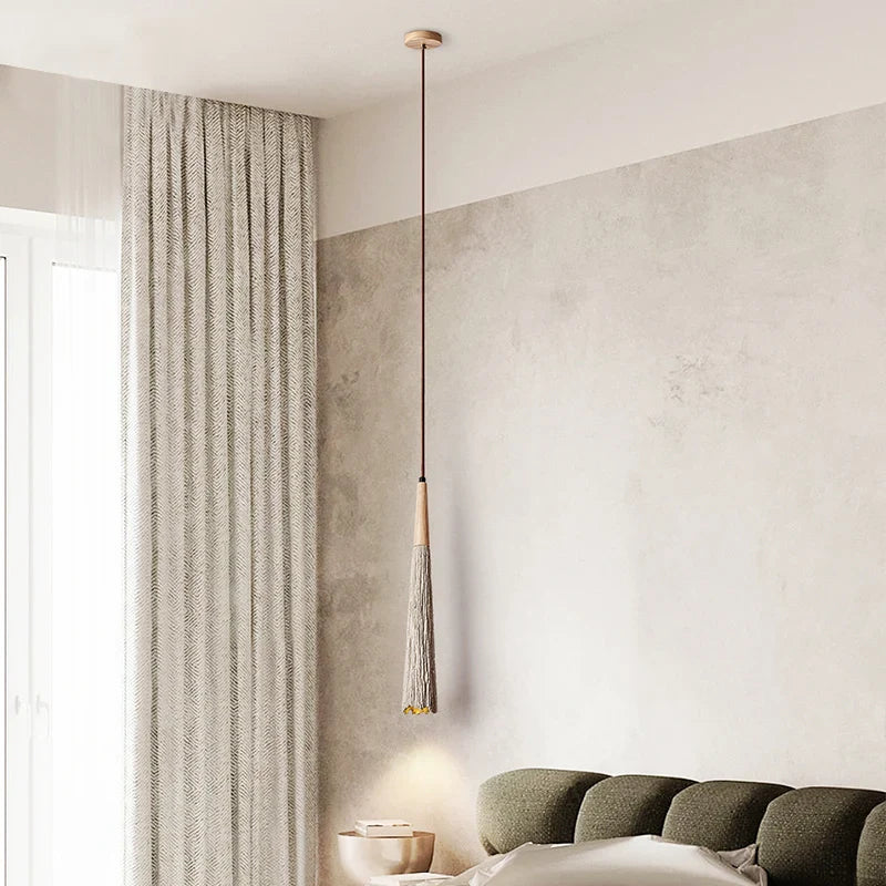 Travertin Hängelampe Beige, Design Pendelleuchte Stein Holz Modern LED