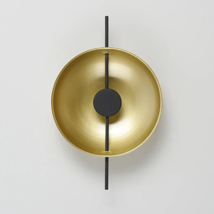 LED Wandleuchte minimalistisch, Wandlampe schwarz weiß gold dimmbar